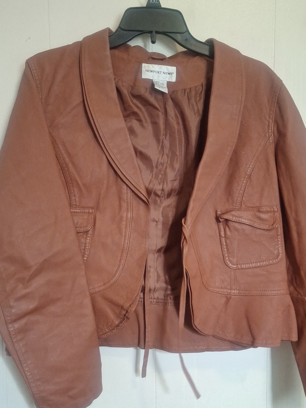 Newport News Women's Brown Leather Jacket